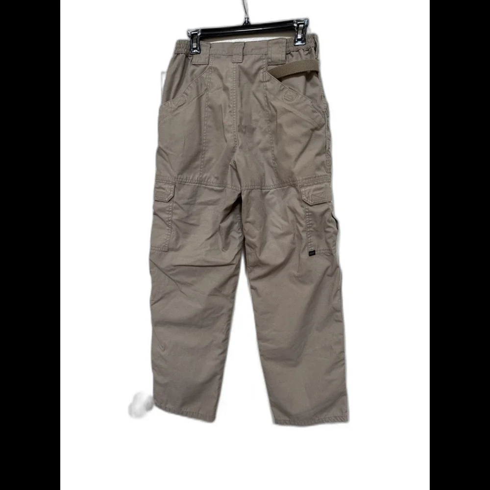 511 Tactical Pro Pants Mens Tag 30x30 Beige RipStop Cargo Workwear 5.11